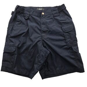 5.11 Tactical Cargo Shorts Mens 34 Navy Blue Ripstop Utility Work 59231